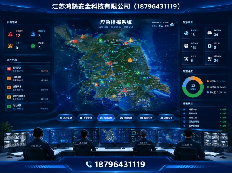 长沙消防通信指挥展示图